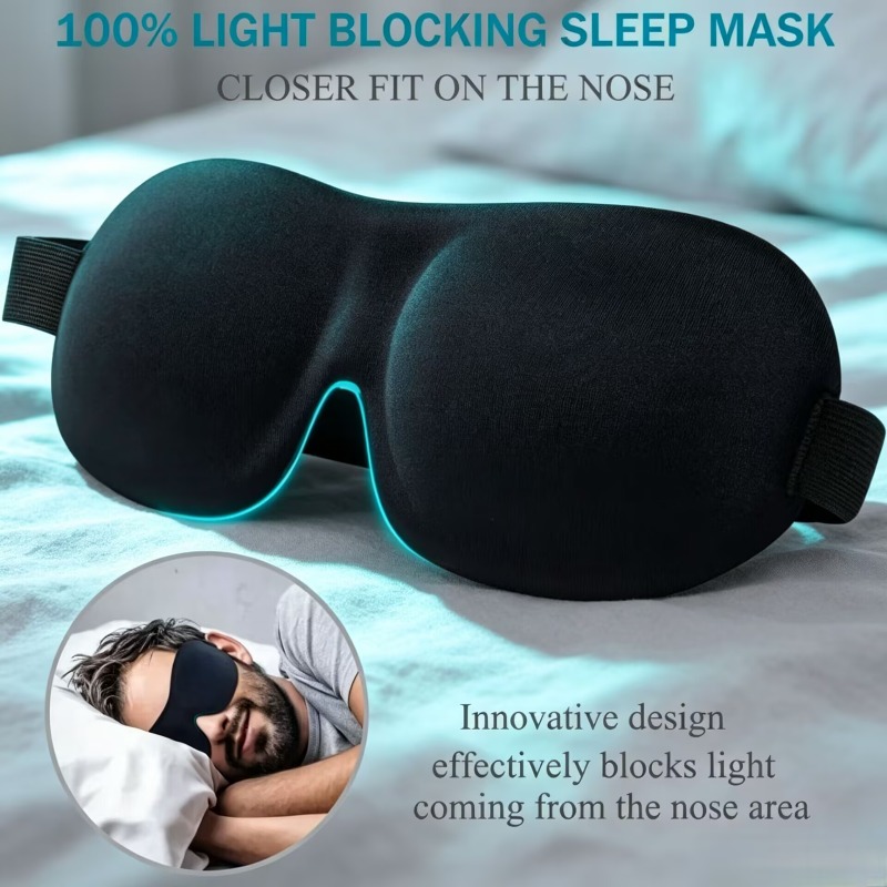 Eye Mask Sleep Travel - Penutup Mata Tidur 3D 2pcs Alat