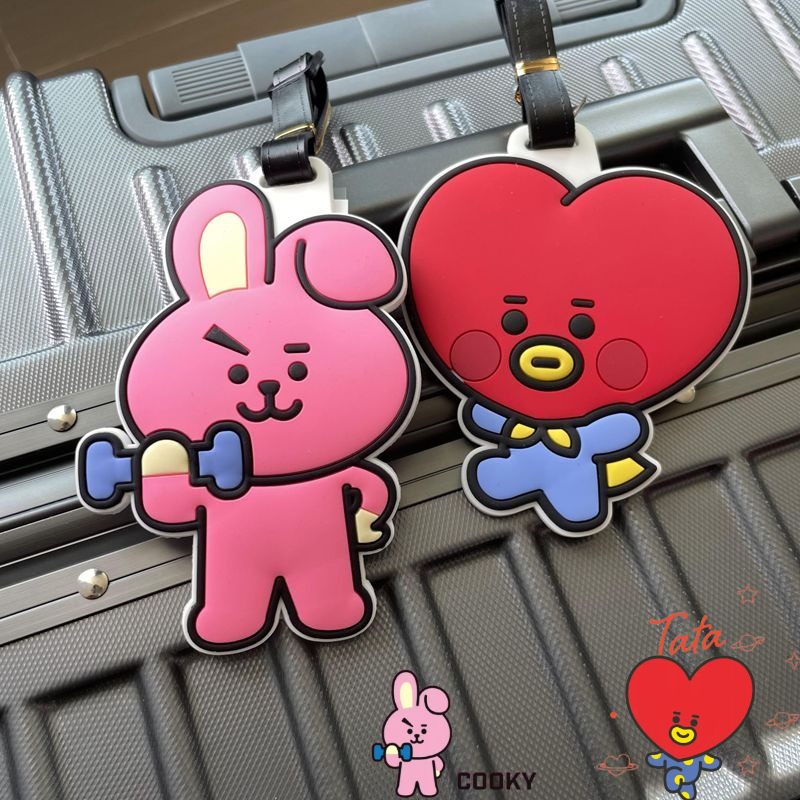 Travel Accessories Unique - Gantungan kunci kartun BT21 lucu Kawaii,