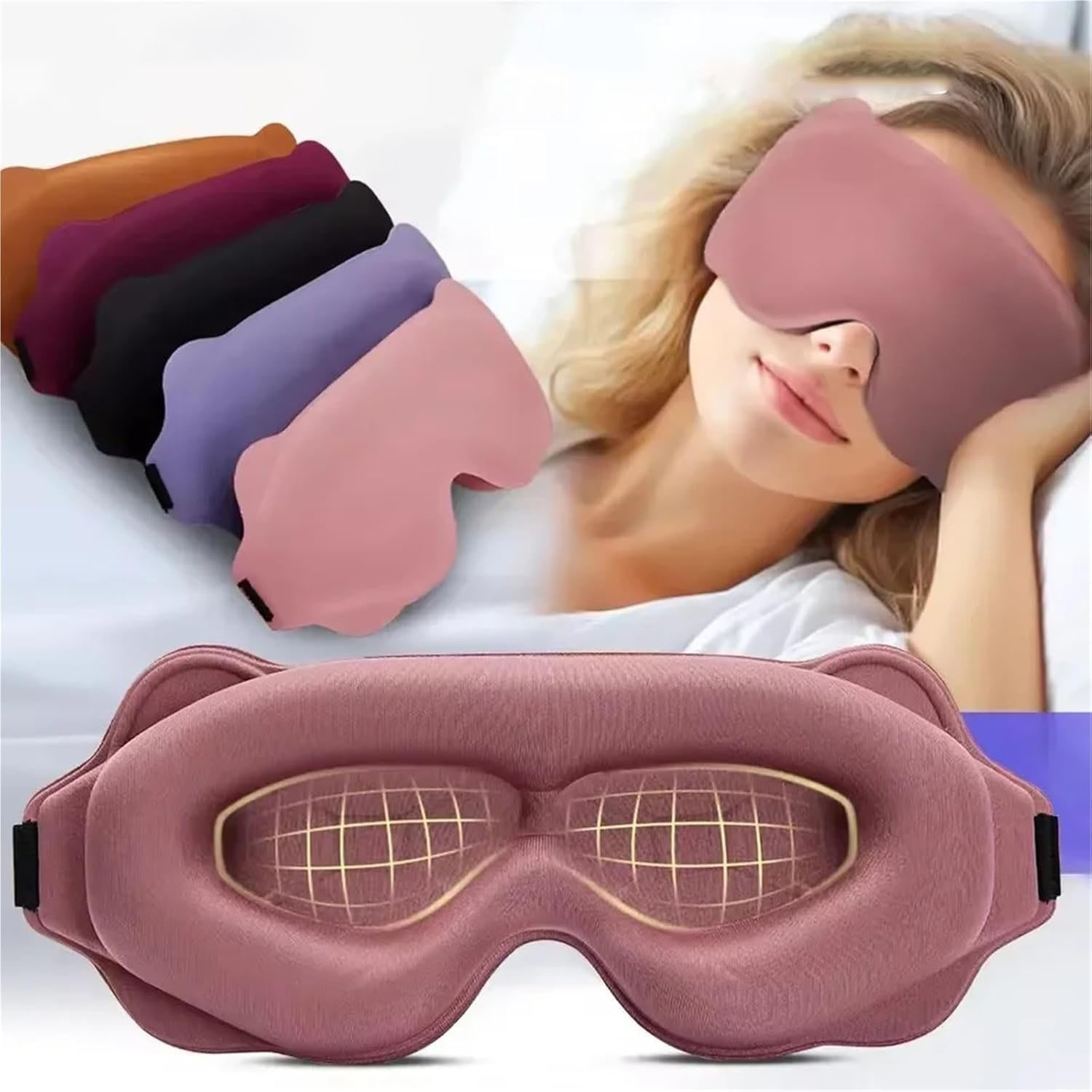 Eye Mask Sleep Travel - Masker Tidur 3D Penutup Mata Anti