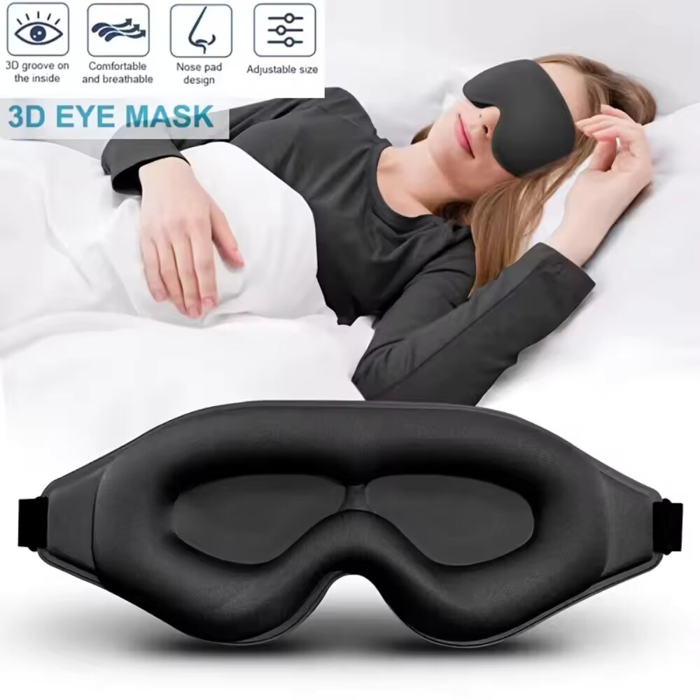 Eye Mask Sleep Travel - Masker Mata 3D, Masker Tidur yang
