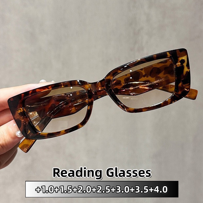 Travel Reading Accessories - Kacamata Baca Bingkai Persegi Modis untuk