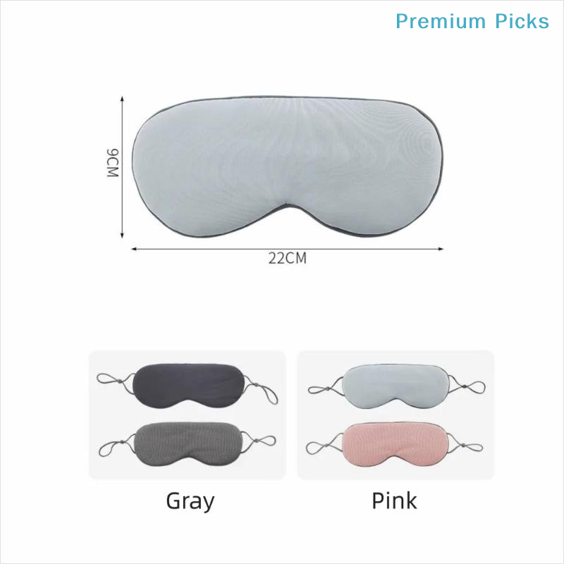 Eye Mask Sleep Travel - Masker Mata Sutra Es Portabel, Dapat