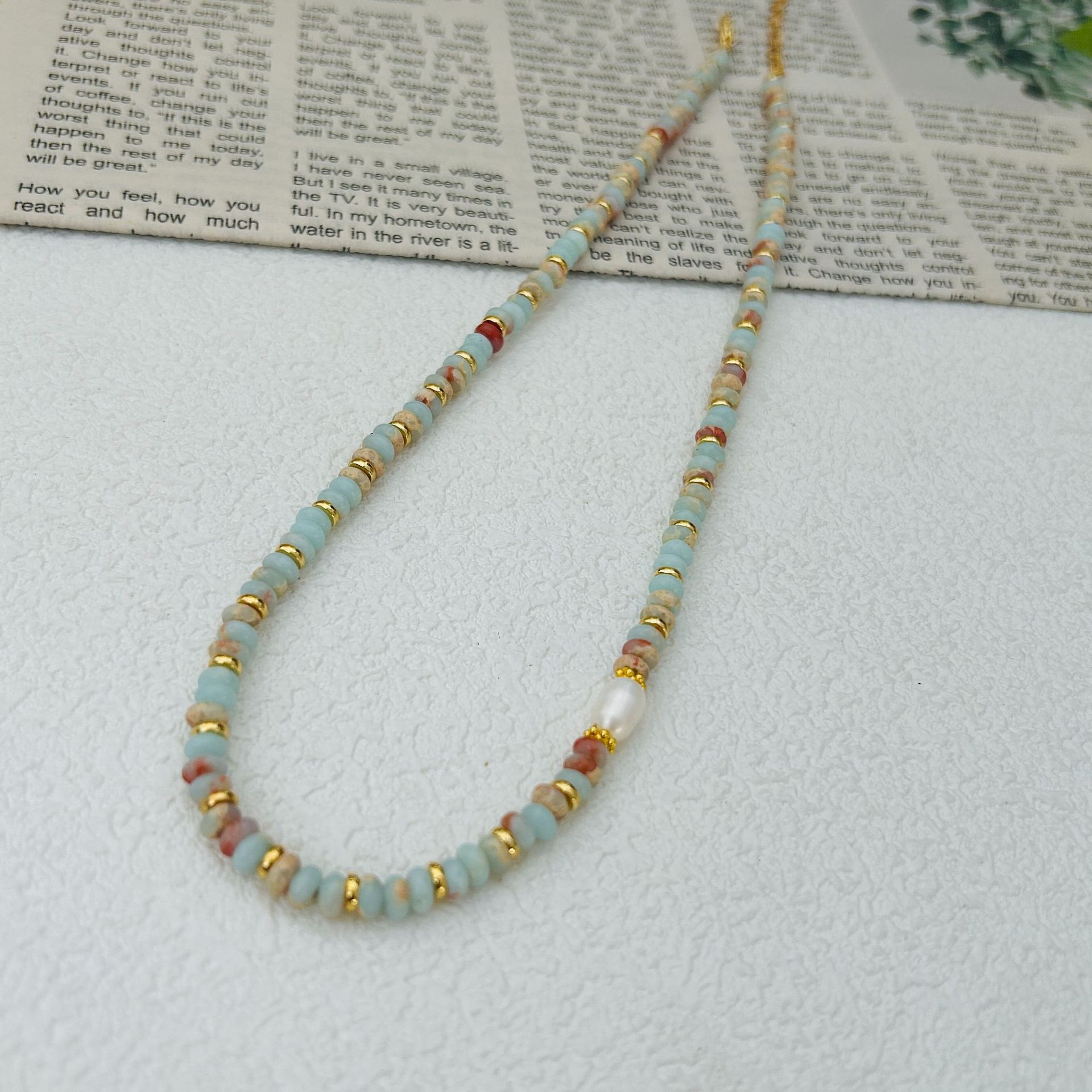 Kalung Manik-manik Batu Alam B - Travel Accessories Best ulasan dan harga