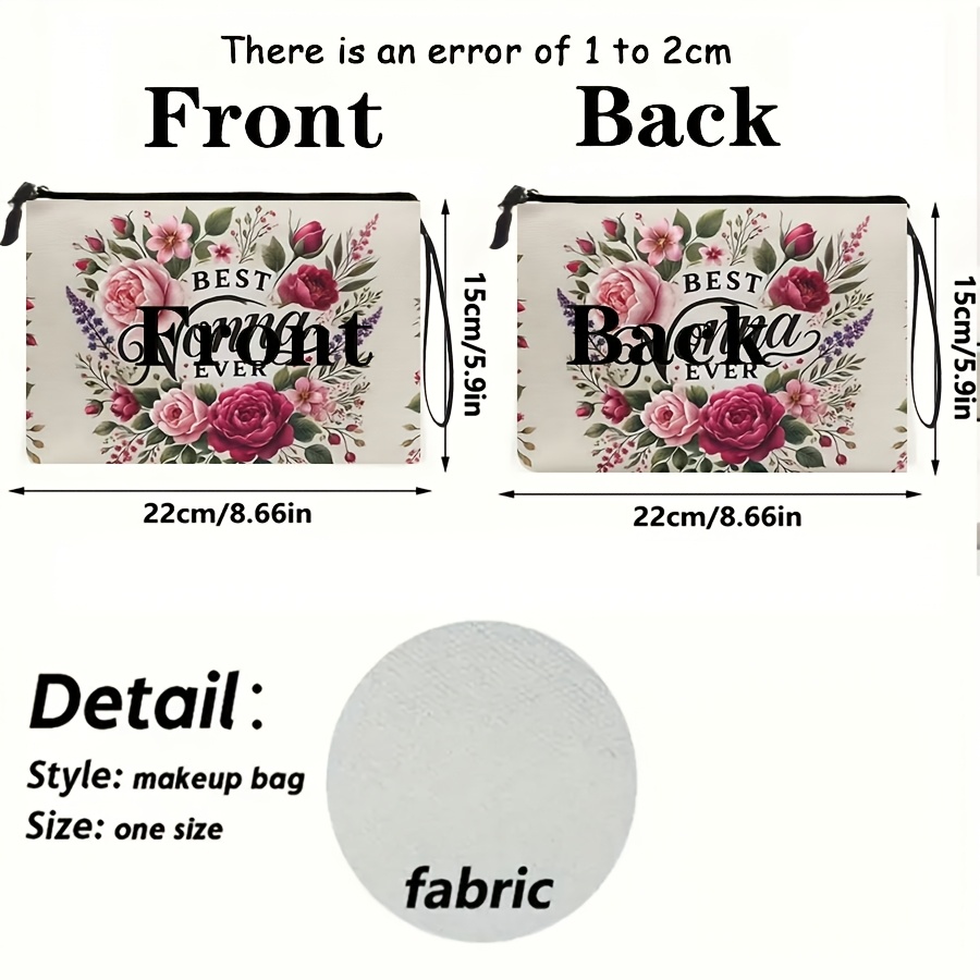 Tas Makeup BEST NONNA EVER, Or - Travel Accessories Best ulasan dan harga
