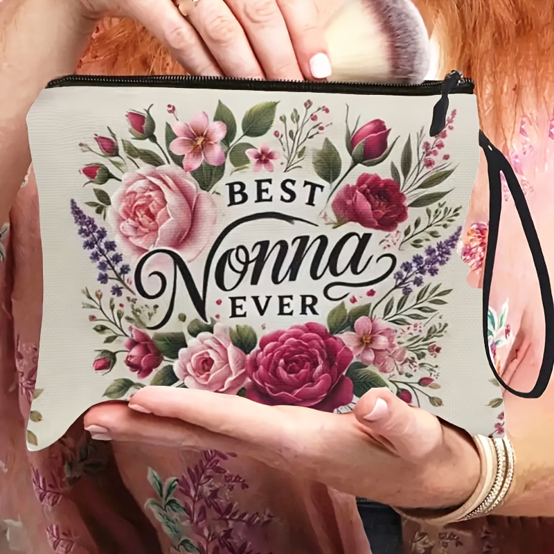 Tas Makeup BEST NONNA EVER, Or - Travel Accessories Best ulasan dan harga