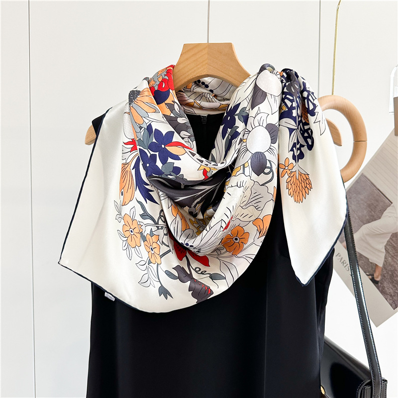Syal Sutra 110CM Merek Mewah D - Travel Accessories Luxury Brands ulasan dan harga