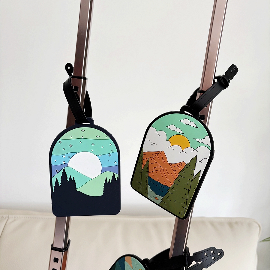 1/3/6 Buah Tag Bagasi Lanskap, - Travel Accessories Unique ulasan dan harga