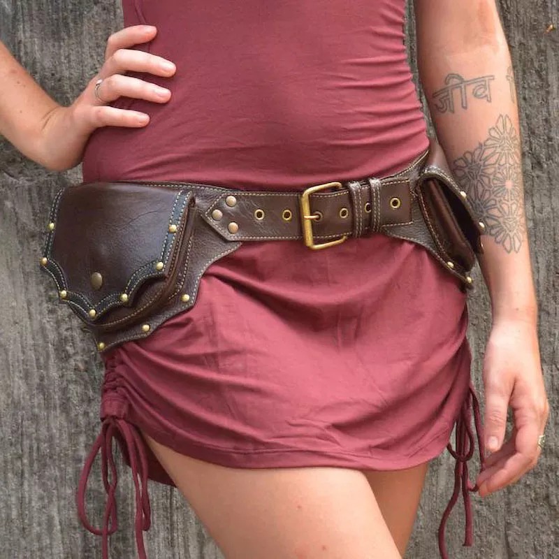 1 Buah Tas Pinggang Kulit Stea - Travel Accessories Hip Belt ulasan dan harga