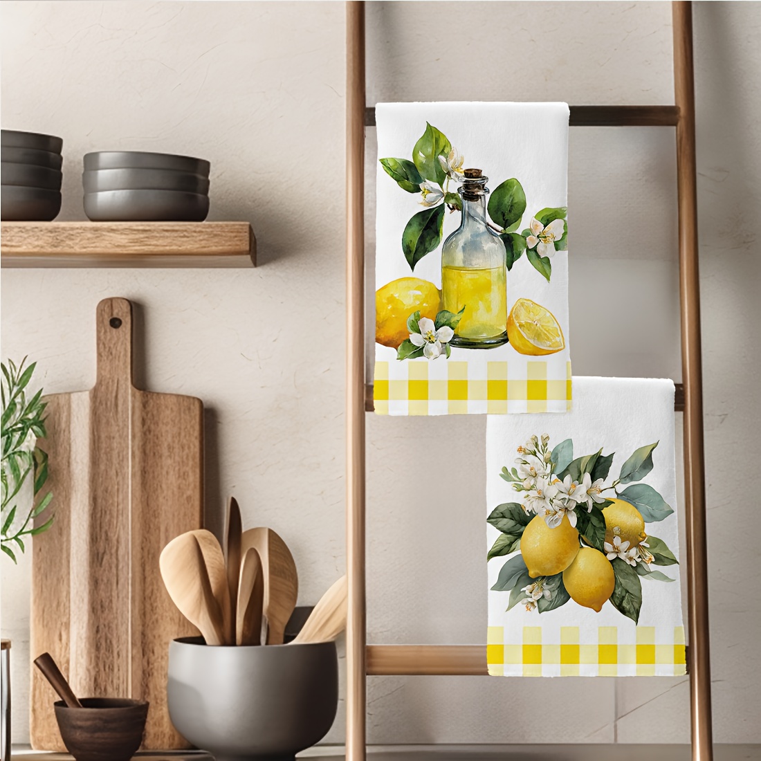2 buah, handuk dapur motif bun - Travel Accessories Best ulasan dan harga