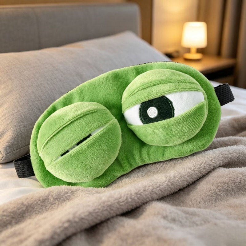 Penutup Mata Tidur Katak 3D Lu - Eye Mask Sleep Travel ulasan dan harga