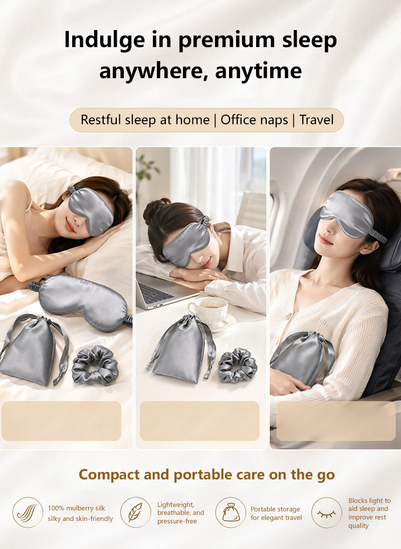 Penutup Mata Tidur Sutra Dua S - Eye Mask Sleep Travel ulasan dan harga