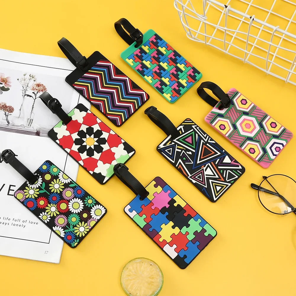 1 buah Tag bagasi geometris ko - Travel Accessories Unique ulasan dan harga
