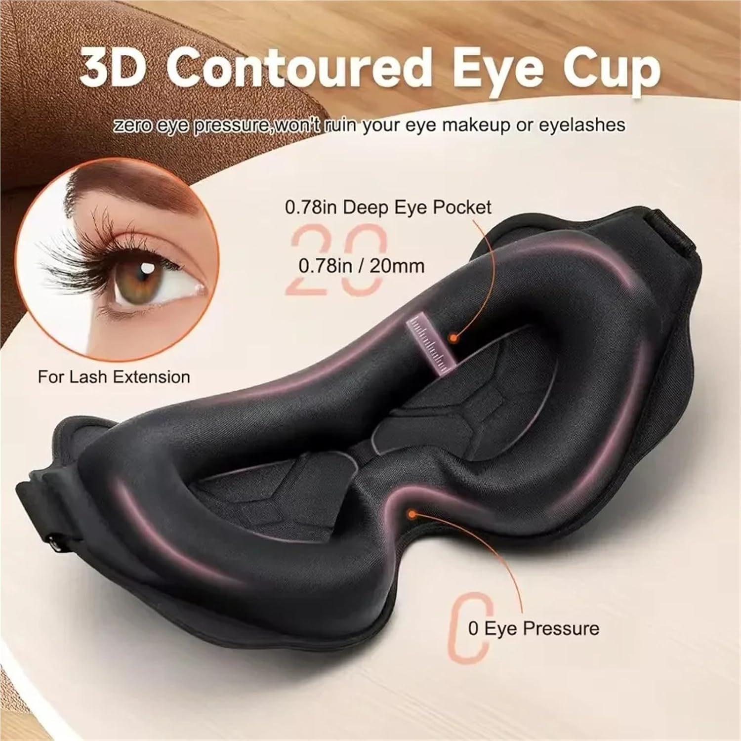 Masker Tidur 3D Penutup Mata A - Eye Mask Sleep Travel ulasan dan harga