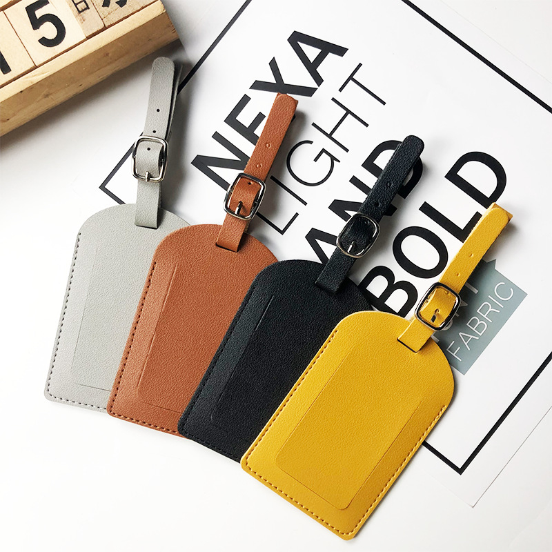 1 Buah Tag Bagasi Kulit PU unt - Travel Accessories Bag For Women ulasan dan harga