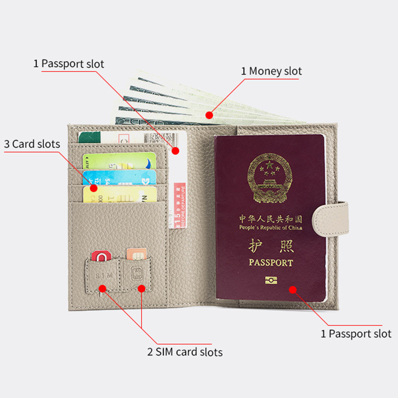 Dompet penyimpan paspor kulit  - Travel Accessories Bag For Women ulasan dan harga