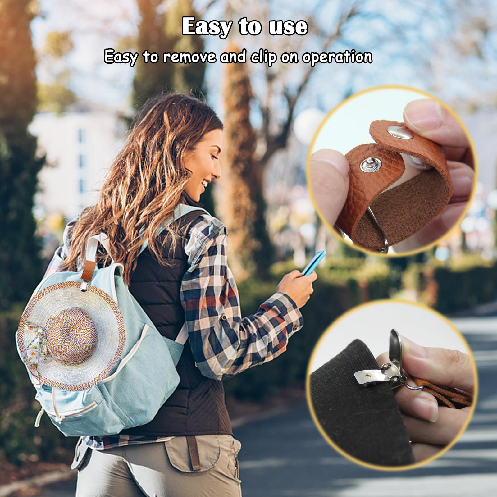 Penjepit Topi Kulit PU untuk P - Travel Accessories Bag For Women ulasan dan harga
